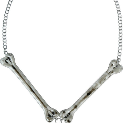 Halloween Ketting Doodskop En Botten van Fiestas Guirca koop je bij Partywinkel