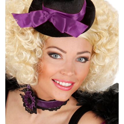 Halloween Ketting Paars Bloem van Widmann koop je bij Partywinkel