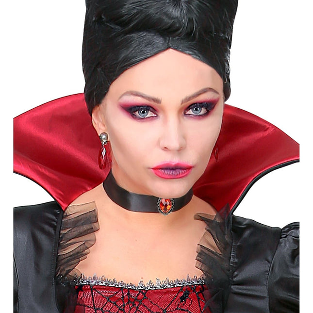 Halloween Ketting Rode Steen van Widmann koop je bij Partywinkel