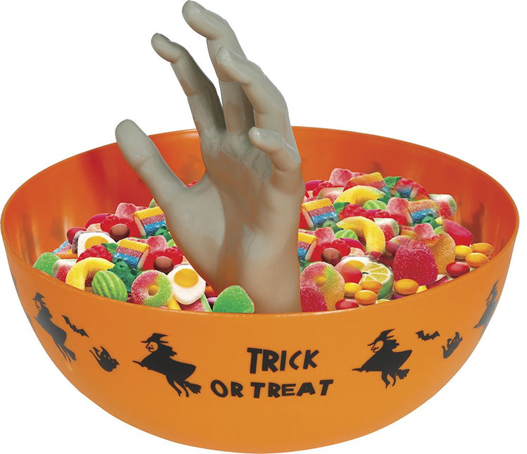Halloween Kom Met Hand 25cm - Partywinkel - 8434077249796