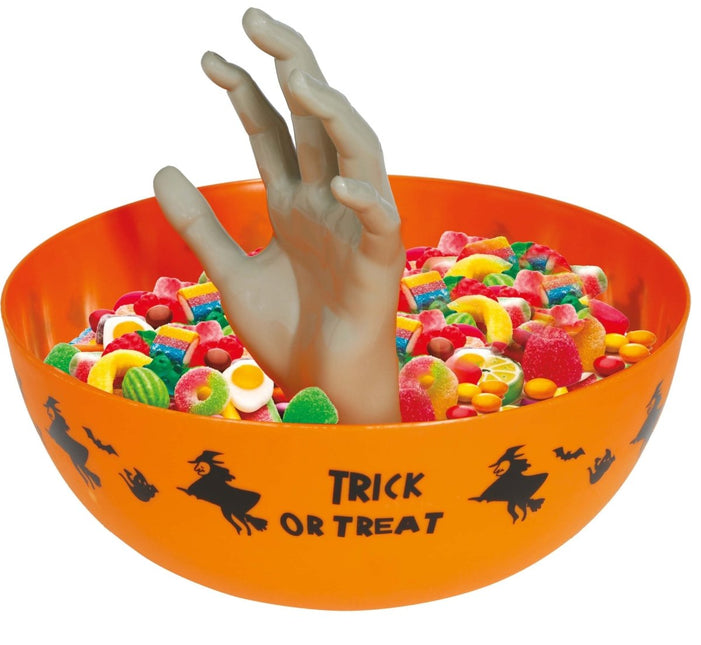 Halloween Kom Met Hand 25cm - Partywinkel - 8434077249796