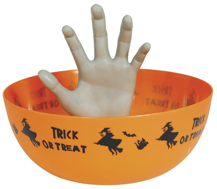Halloween Kom Met Hand 25cm - Partywinkel - 8434077249796
