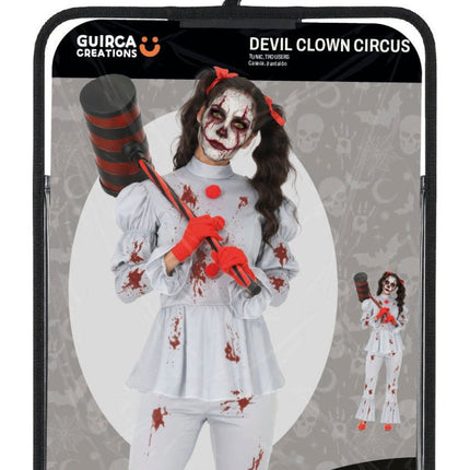 Halloween Kostuum Dames Duivel Clown van Fiestas Guirca koop je bij Partywinkel