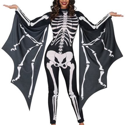 Halloween Kostuum Dames Vleermuis Skelet van Fiestas Guirca koop je bij Partywinkel