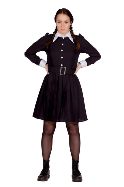 Halloween Kostuum Dames Wednesday van Wilbers & Wilbers koop je bij Partywinkel