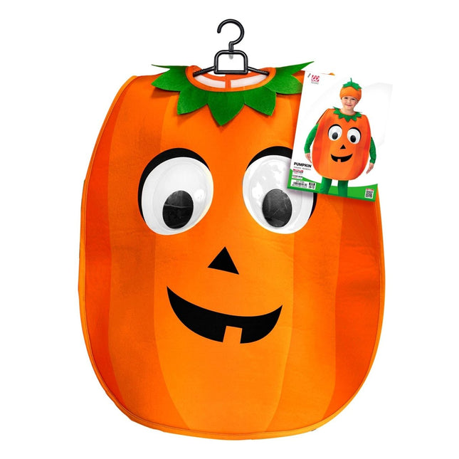 Halloween Kostuum Groen Oranje Kind Pompoen van Widmann koop je bij Partywinkel