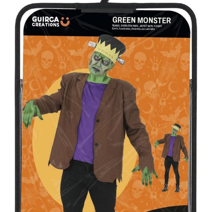 Halloween Kostuum Heren Groen Monster van Fiestas Guirca koop je bij Partywinkel