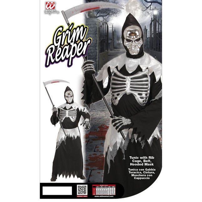 Halloween Kostuum Heren Magere Hein 3 delig van Widmann koop je bij Partywinkel