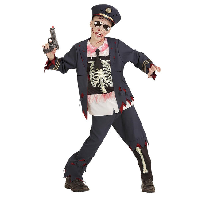 Halloween Kostuum Jongen Politie Zombie van Widmann koop je bij Partywinkel