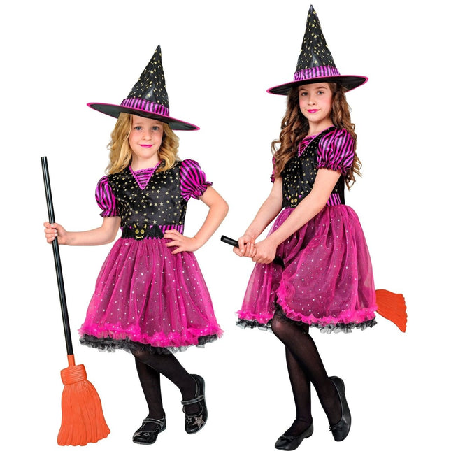 Halloween Kostuum Kind Heks 2 delig van Widmann koop je bij Partywinkel
