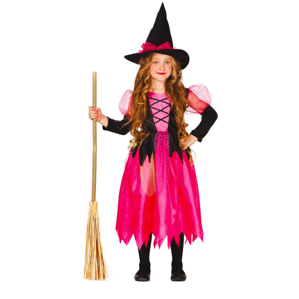 Halloween Kostuum Kind Heks Roze van Fiestas Guirca koop je bij Partywinkel