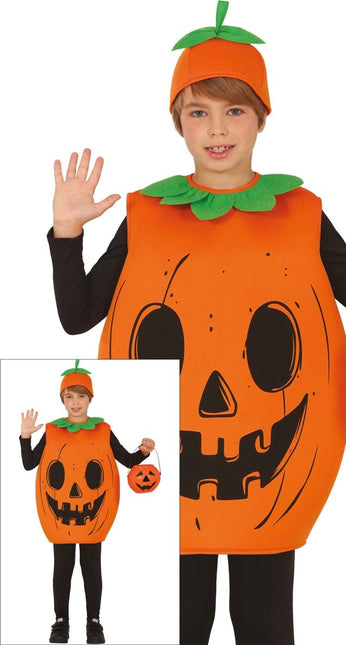 Halloween Kostuum Kind Pompoen Oranje van Fiestas Guirca koop je bij Partywinkel