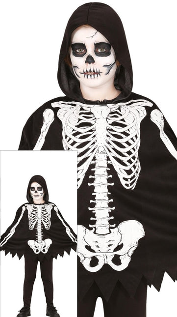 Halloween Kostuum Kind Skelet Poncho van Fiestas Guirca koop je bij Partywinkel