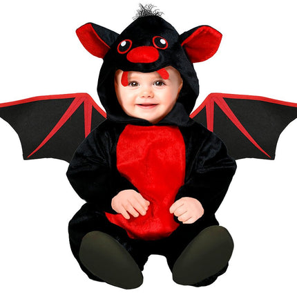 Halloween Kostuum Rood Baby Vleermuis van Fiestas Guirca koop je bij Partywinkel