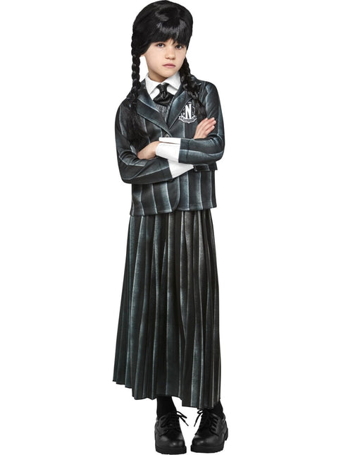 Halloween Kostuum Wednesday Addams Kind van Rubies koop je bij Partywinkel