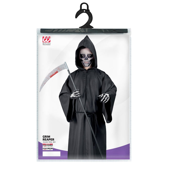 Halloween Kostuum Zwart Kind Magere Hein van Widmann koop je bij Partywinkel