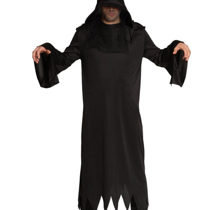 Halloween Kostuum Zwart Magere Hein van Partychimp koop je bij Partywinkel