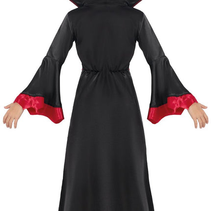 Halloween Kostuum Zwart Rood Meisje Vampier Lang van Fiestas Guirca koop je bij Partywinkel