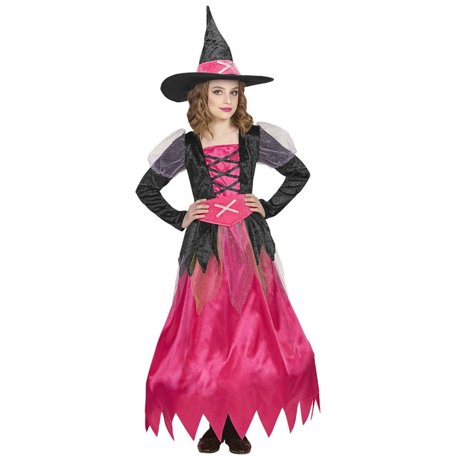 Halloween Kostuum Zwart Roze Meisje van Widmann koop je bij Partywinkel