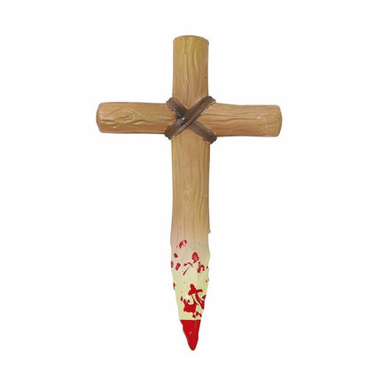Halloween Kruis Bloed 30cm van Fiestas Guirca koop je bij Partywinkel