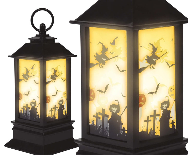 Halloween Lantaarn Kaars 18x9cm van Fiestas Guirca koop je bij Partywinkel