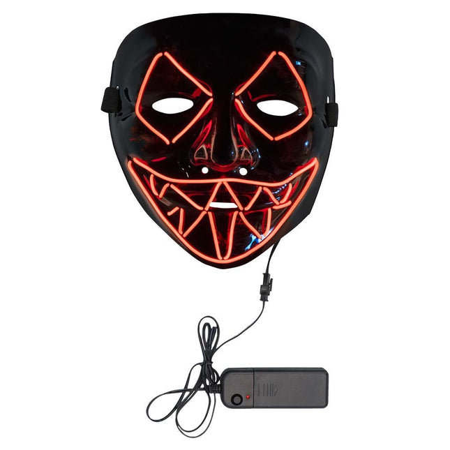 Halloween Led - Masker Killer Smile Rood van Boland koop je bij Partywinkel