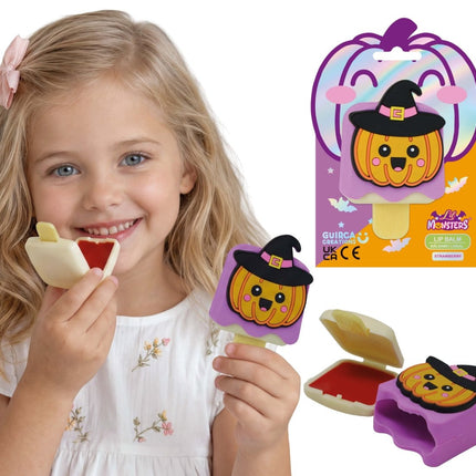 Halloween Lippenbalsem Kind Pompoen Ijsje van Fiestas Guirca koop je bij Partywinkel