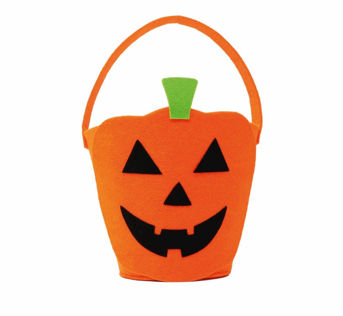 Halloween Mandje Pompoen 31cm van Fiestas Guirca koop je bij Partywinkel