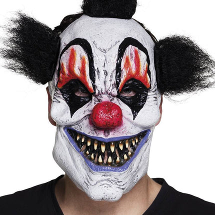 Halloween Masker Clown met Haar Deluxe - Partywinkel - 8712026975348