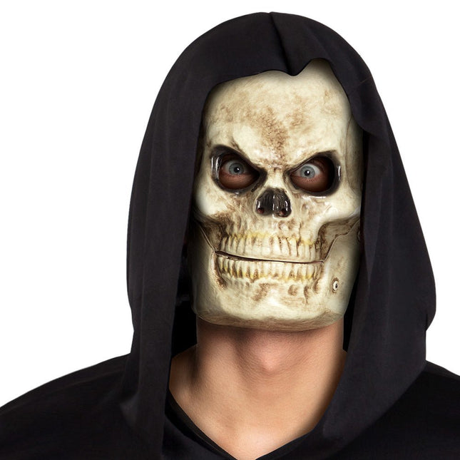 Halloween Masker Schedel Beweegbare Kaak van Boland koop je bij Partywinkel