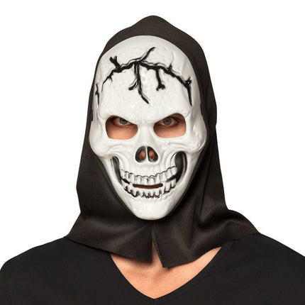 Halloween Masker Schedel Kap van Boland koop je bij Partywinkel
