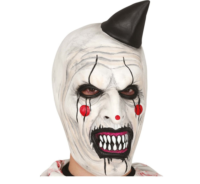 Halloween Masker Wit Clown - Partywinkel - 8434077205402