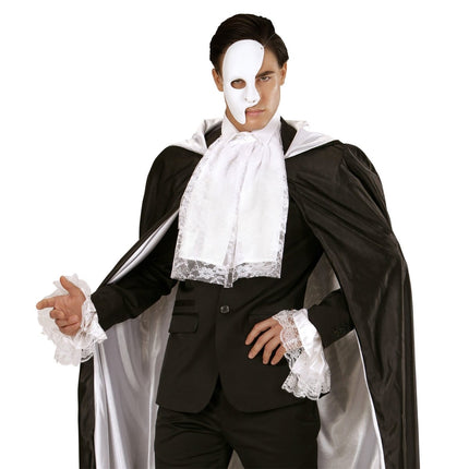 Halloween Masker Wit Half van Widmann koop je bij Partywinkel