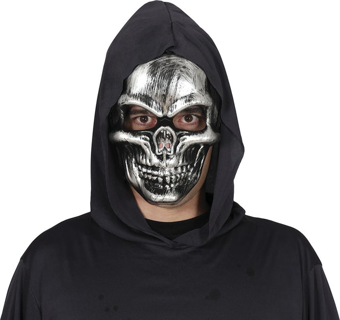 Halloween Masker Zilver Schedel - Partywinkel - 8434077200520