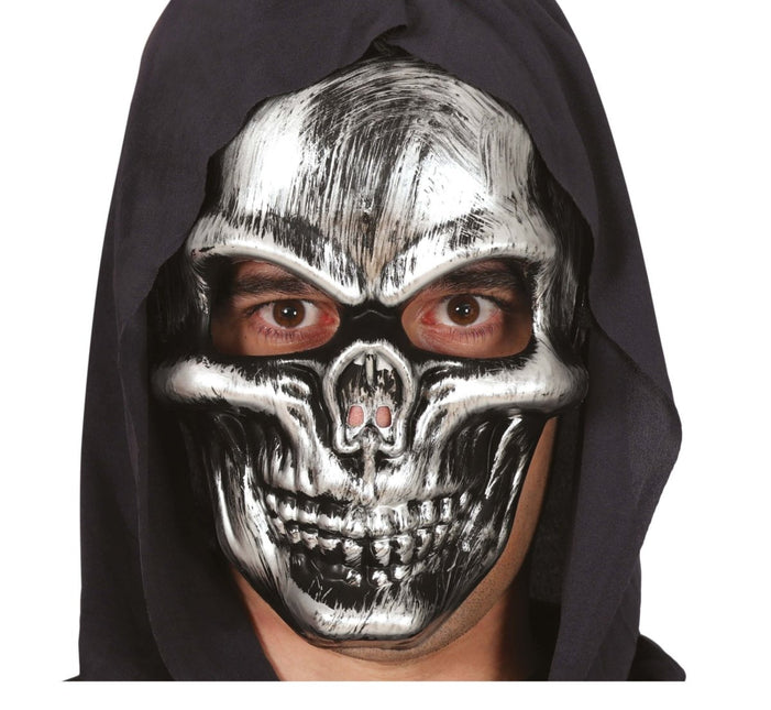 Halloween Masker Zilver Schedel - Partywinkel - 8434077200520