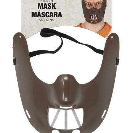 Halloween Mondmasker Bruin van Fiestas Guirca koop je bij Partywinkel