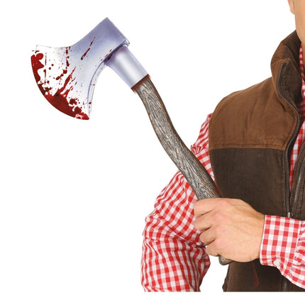 Halloween Nep Bijl Bloederig 49cm - Partywinkel - 8434077164532