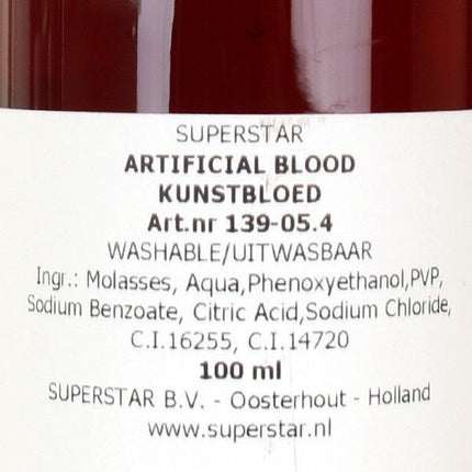 Halloween Nep Bloed Dik 100ml van Superstar koop je bij Partywinkel