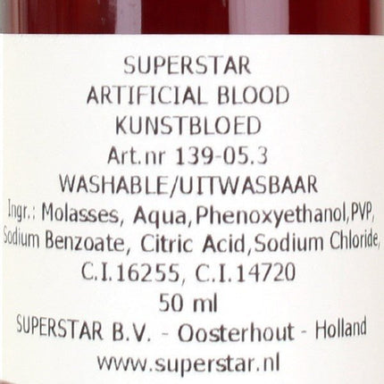 Halloween Nep Bloed Dik 50ml van Superstar koop je bij Partywinkel
