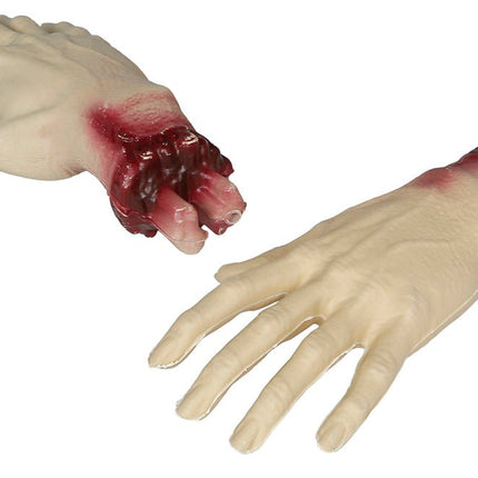 Halloween Nep Hand Afgehakt 22cm van Fiestas Guirca koop je bij Partywinkel