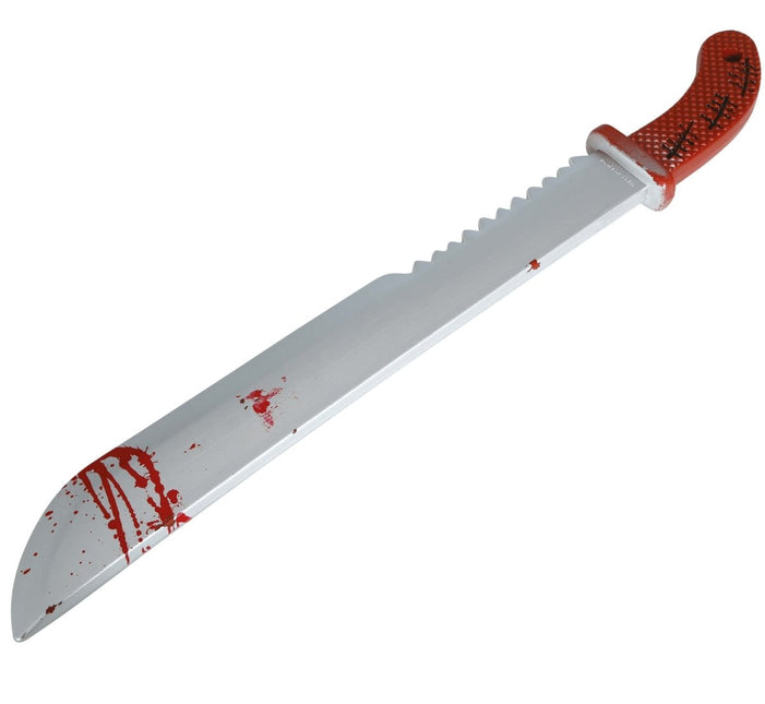 Halloween Nep Machete Met Zaag 60cm - Partywinkel - 8434077161425