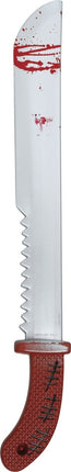 Halloween Nep Machete Met Zaag 60cm - Partywinkel - 8434077161425