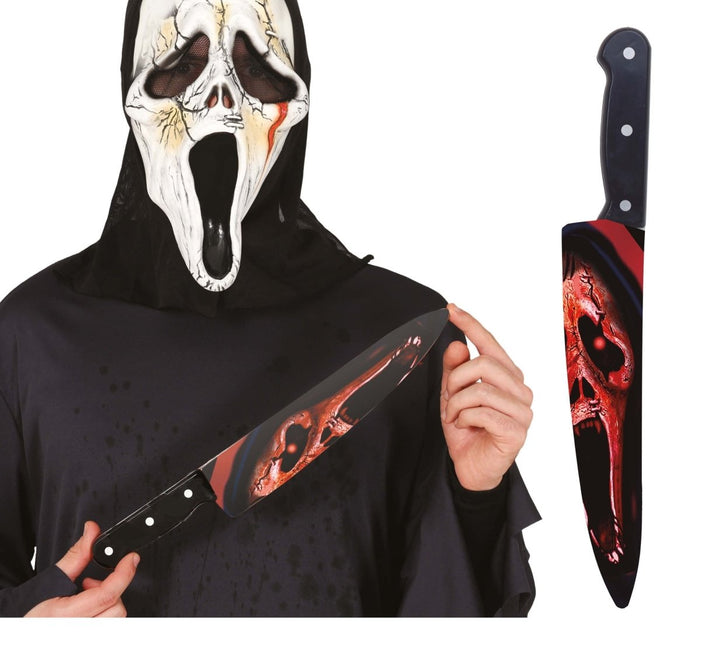 Halloween Nep Mes Bloederig 37cm - Partywinkel - 8434077164488