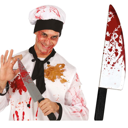 Halloween Nep Mes Bloederig 42cm - Partywinkel - 8434077190937