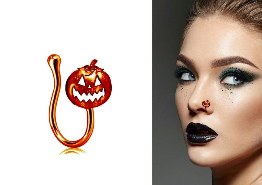 Halloween Nep Piercing Pompoen - Partywinkel - 8434077269022