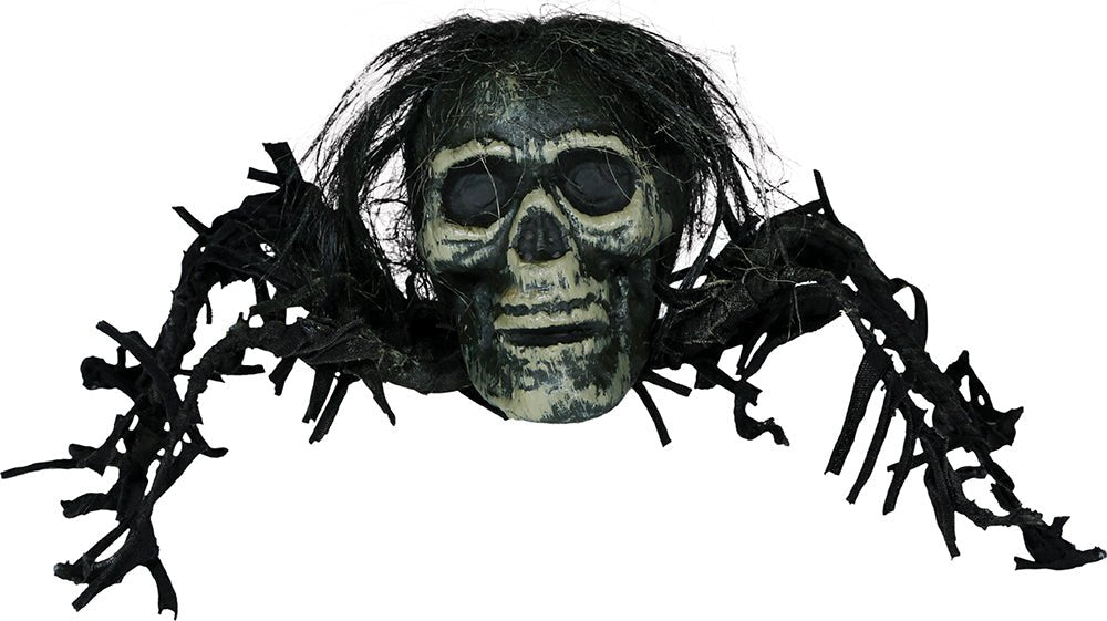 Halloween Nep Spin Schedel 38cm van Fiestas Guirca koop je bij Partywinkel