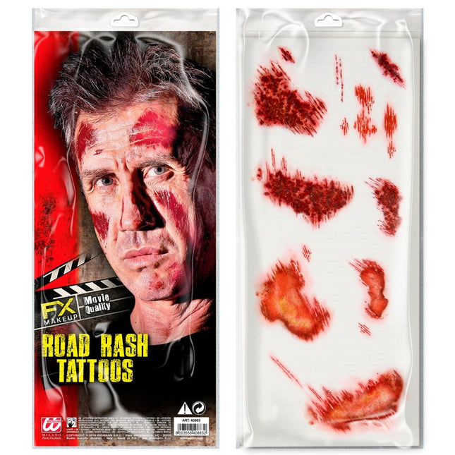 Halloween Nep Tattoos Rood van Widmann koop je bij Partywinkel