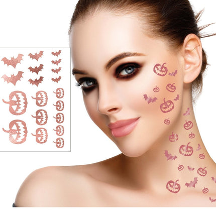 Halloween Nep Tattoos Rose Goud - Partywinkel - 8434077156674