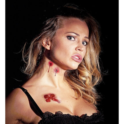 Halloween Nep Tattoos Vampierebeten van Widmann koop je bij Partywinkel