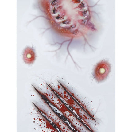 Halloween Nep Tattoos Wonden van Fiestas Guirca koop je bij Partywinkel